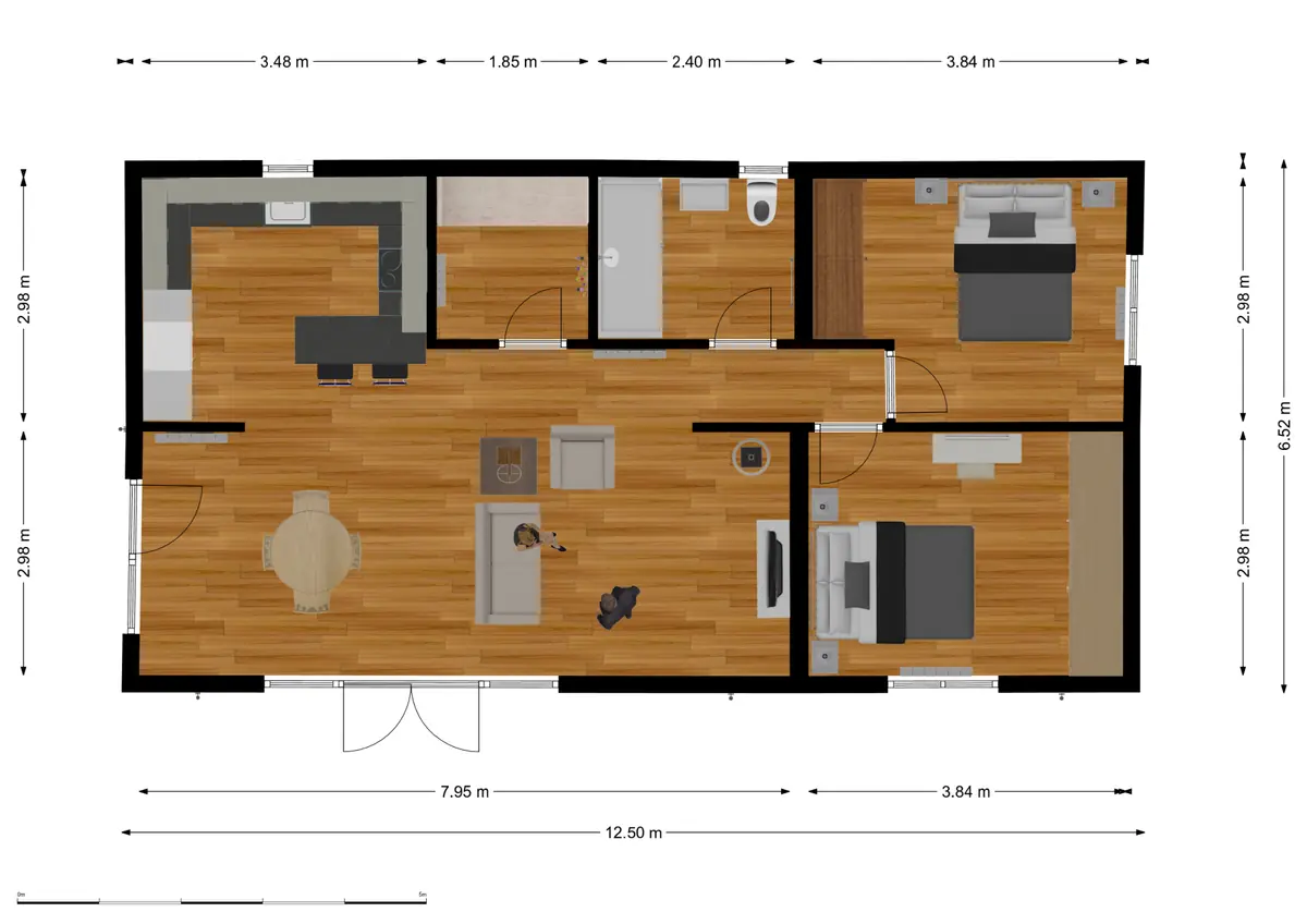 Floor-plan of The Eastward Lodge.